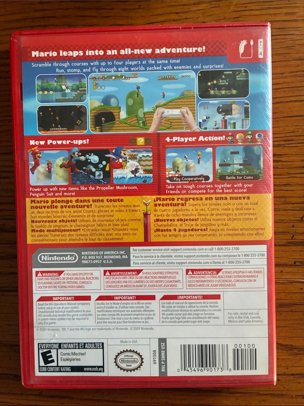 Nintendo New Super Mario Bros. Wii Red Case - Picture 2 of 4